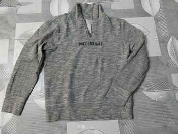 Sweat gris chiné