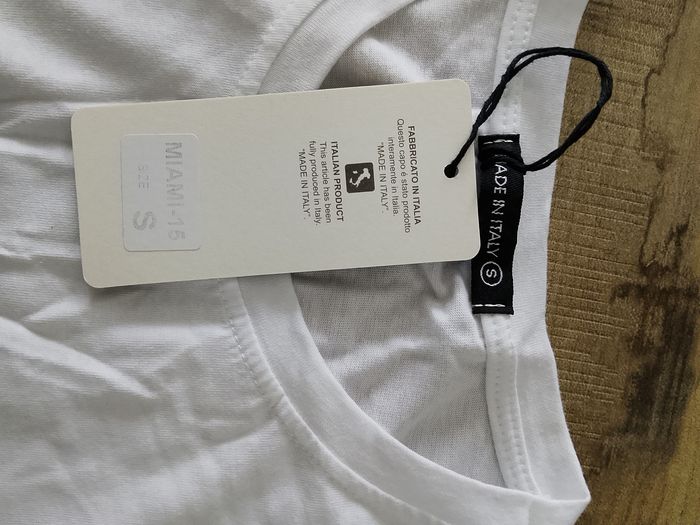 T-shirt uni blanc en coton pour homme manches courtes S MTX - photo numéro 6