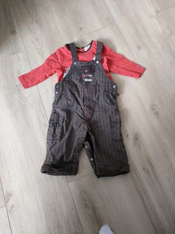 Ensemble tee shirt salopette