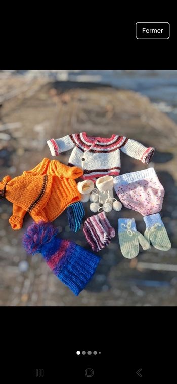 Ensemble naissance fait main