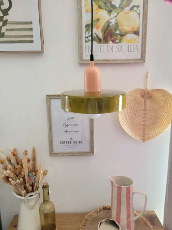 Abat-jour en verre style bauhaus