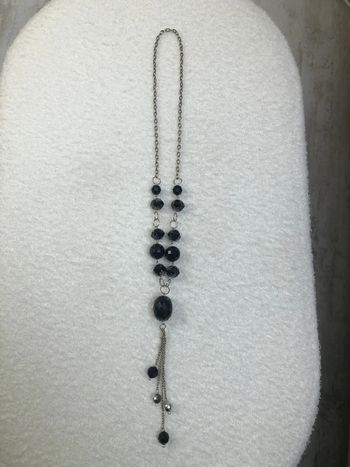 Collier noir femme