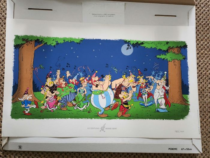 Serigraphie asterix numéroté
