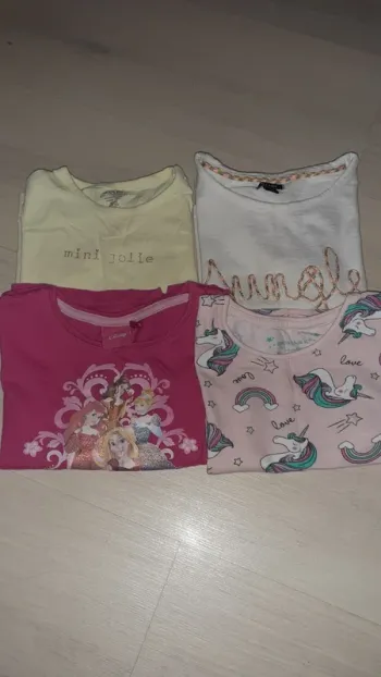 Lot de 4 tshirt