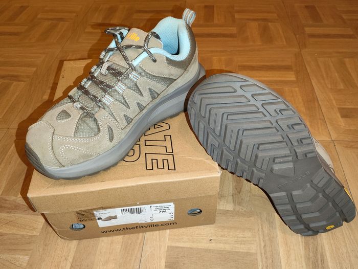 Chaussures de Rando pour femme confort kaki sauge neuves taille 37 - photo numéro 4