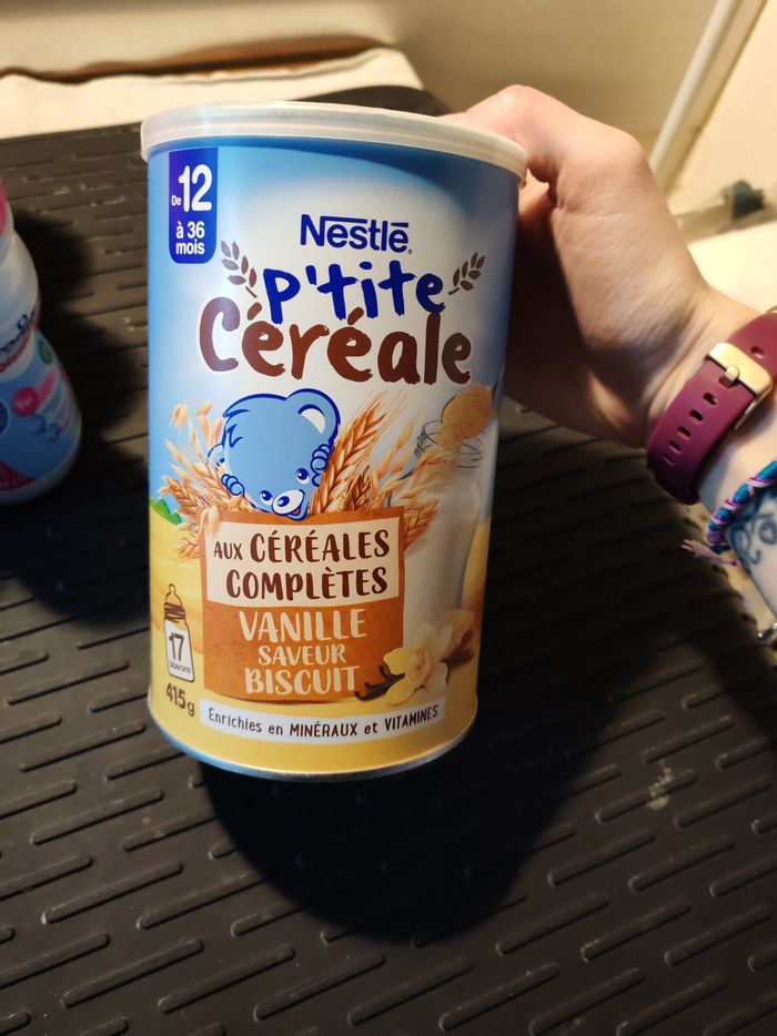 Nestle P'tite Céréales Vanille Saveur Biscuits