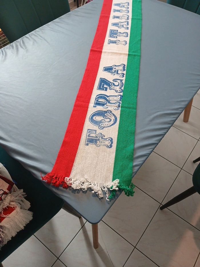 Ancienne écharpe foot Italie italia - photo numéro 2