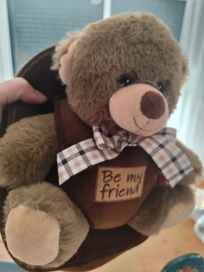 Sac à dos enfant peluche ourson 🐻