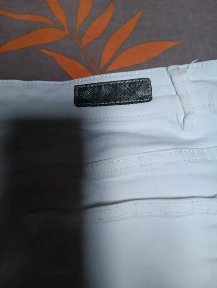 Jeans blanc Promod 7/8 - photo numéro 4