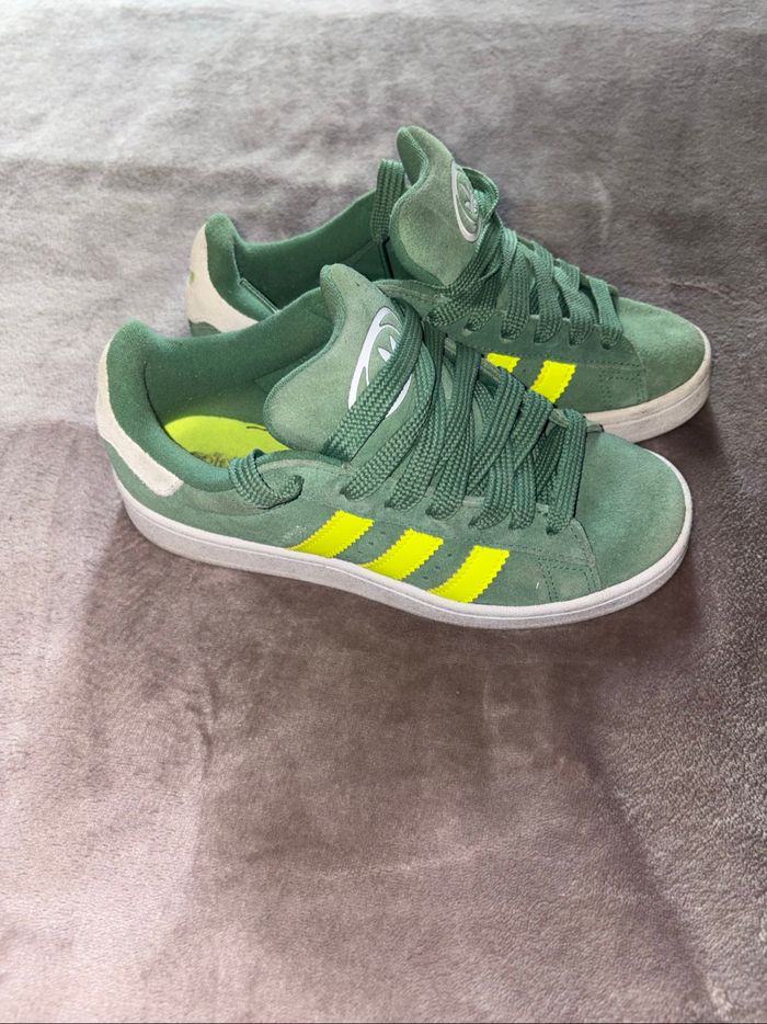 Baskets Adidas campus verte taille 38 en très bon état. - photo numéro 8