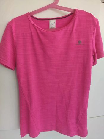 T-shirt rose fuchsia Domyos 12 ans