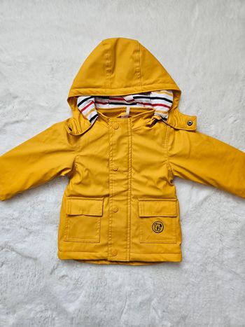 K-way ciré imperméable mixte de pluie jaune moutarde Normandie Bretagne