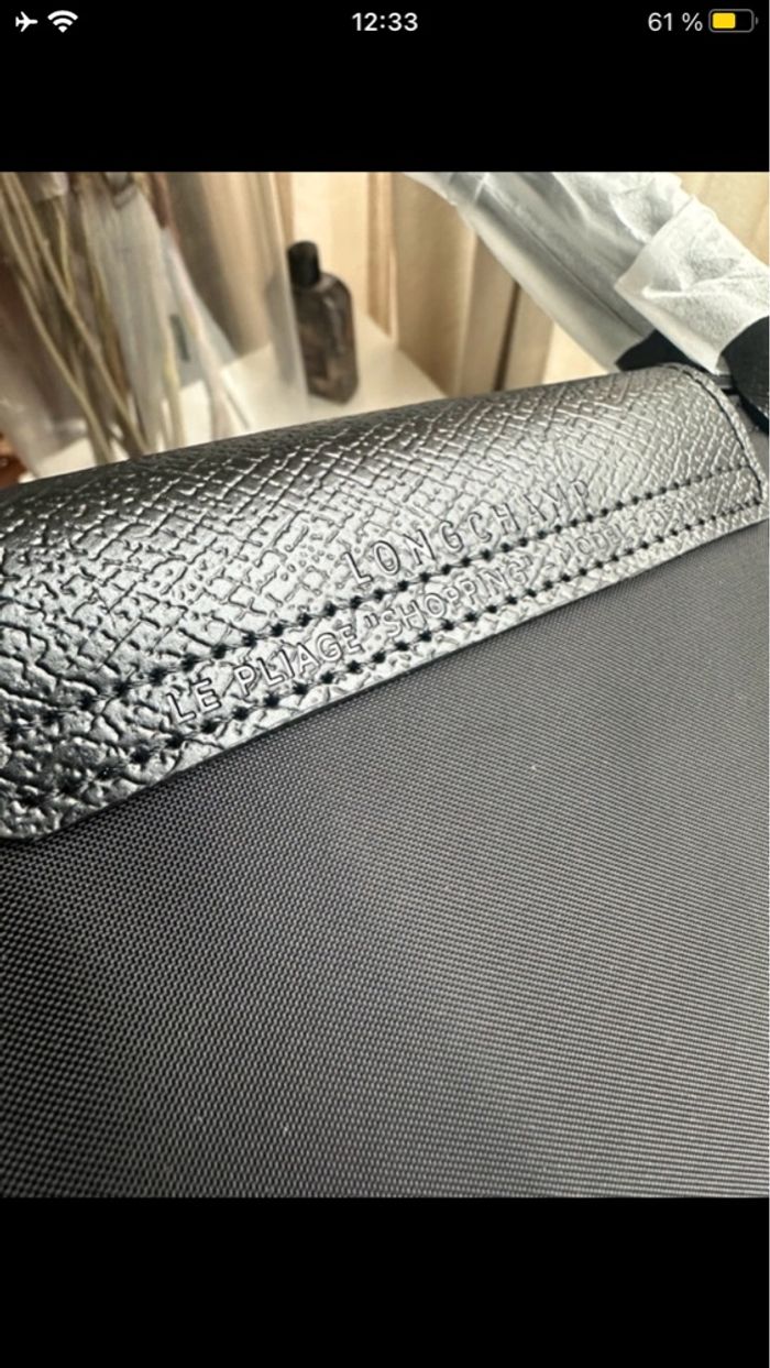 🌸 sac fourre-tout authentique noir neuf taille L 🌸 - photo numéro 5