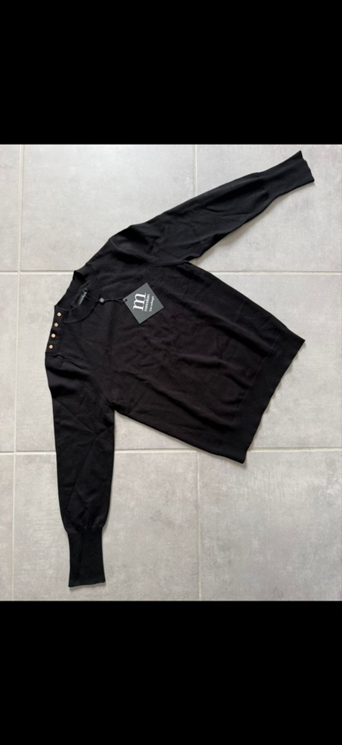 Pull noir Soie Manoukian Taille 40