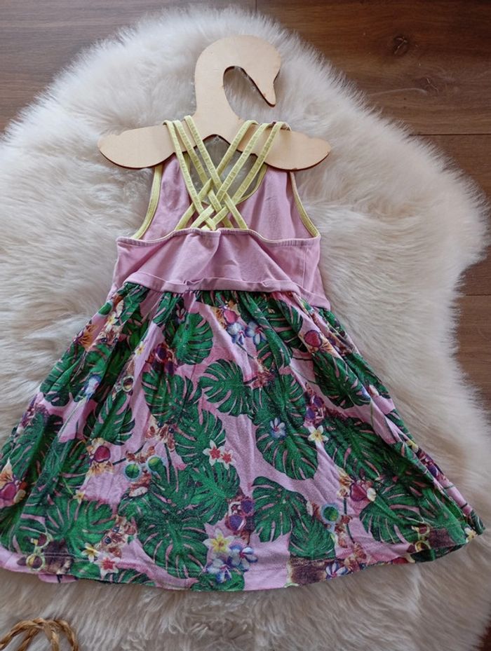 1€ robe Chicco chic été 4 ans imprimé tropical chat - photo numéro 7
