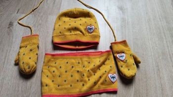 Ensemble bonnet tour de cou et mouffle la compagnie des petits T2