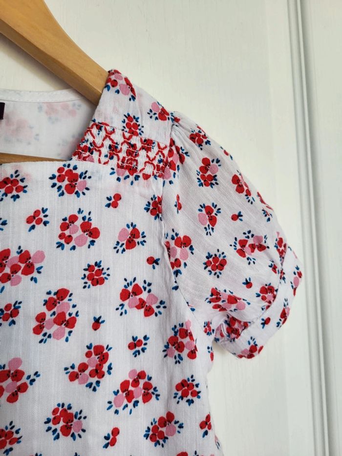 Blouse manche courte imprimé fleur 🌸 sergent major - photo numéro 4