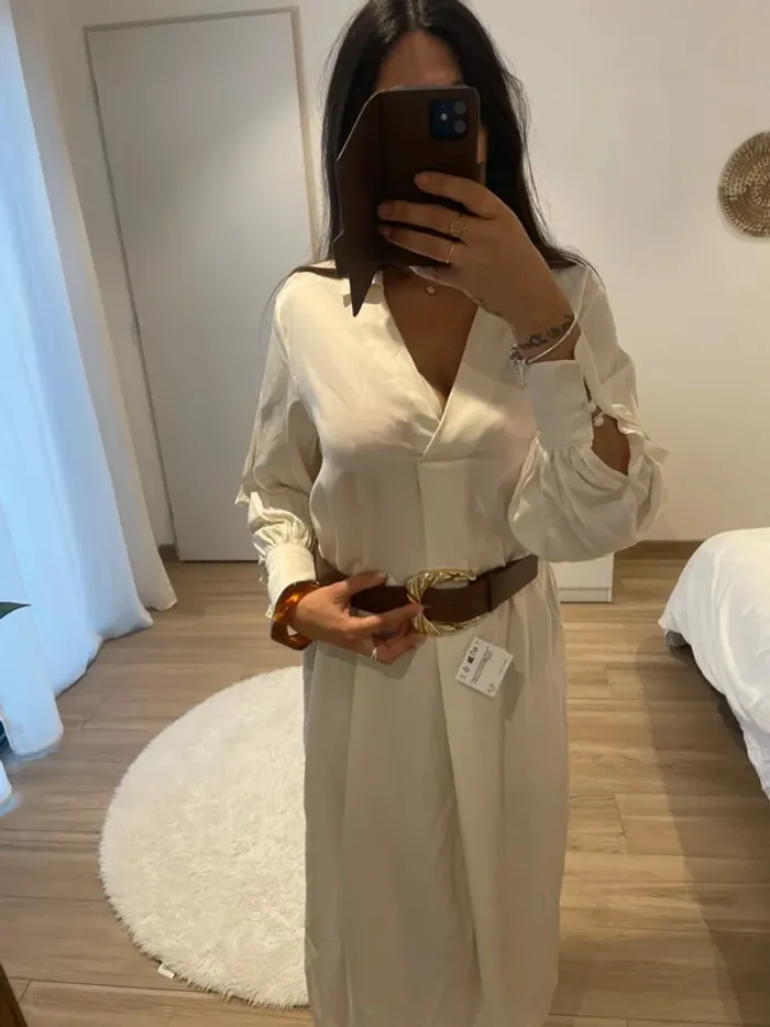 Robe longue satin H&M - photo numéro 8