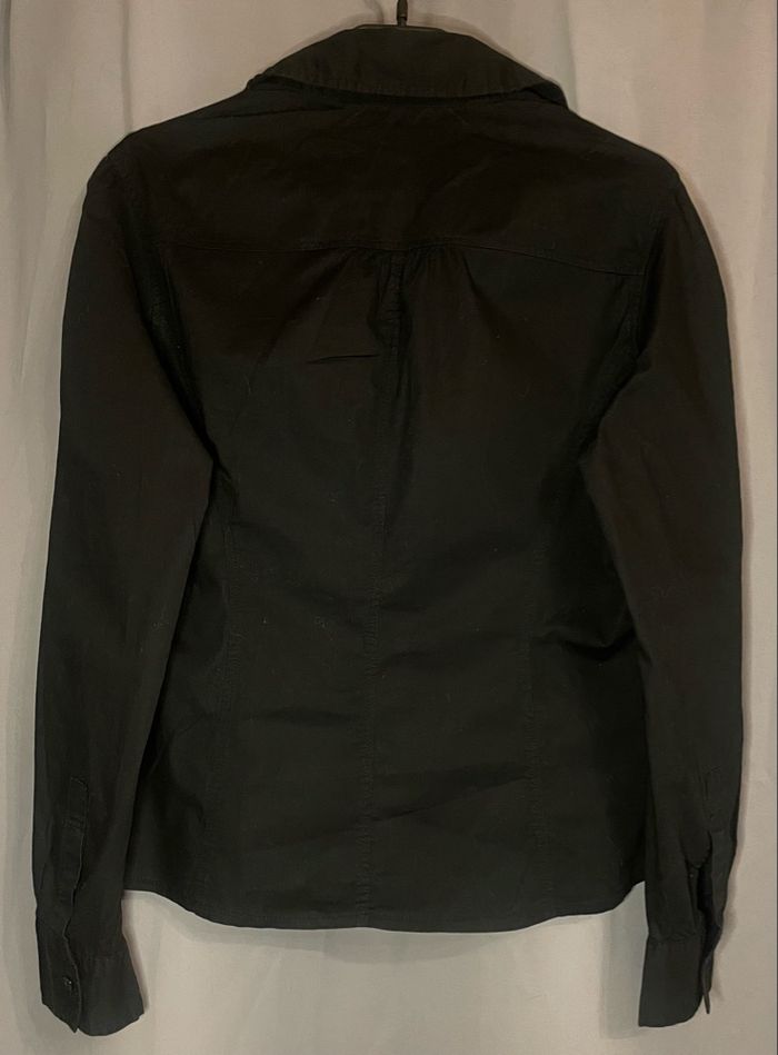 Chemise noire »Tex »manches longues - photo numéro 2