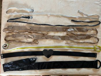 lot ceintures divers tailles