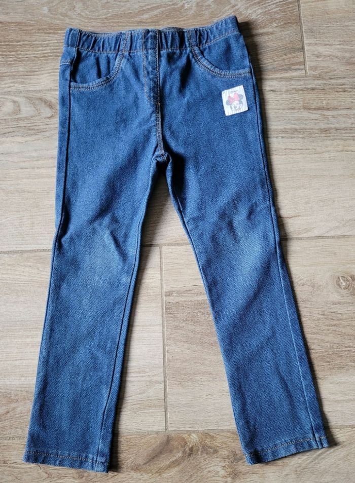 Ensemble t-shirt manches longues et legging effet jeans  taille 36 mois - photo numéro 6