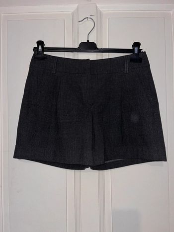 Short taille haute a carreaux gris Camaïeu 36