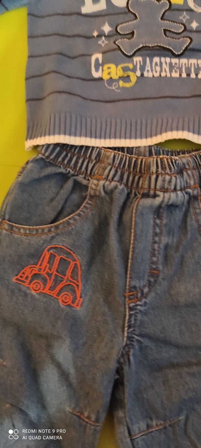 Ensemble pull lulu castagnette et jean 6 mois - photo numéro 6