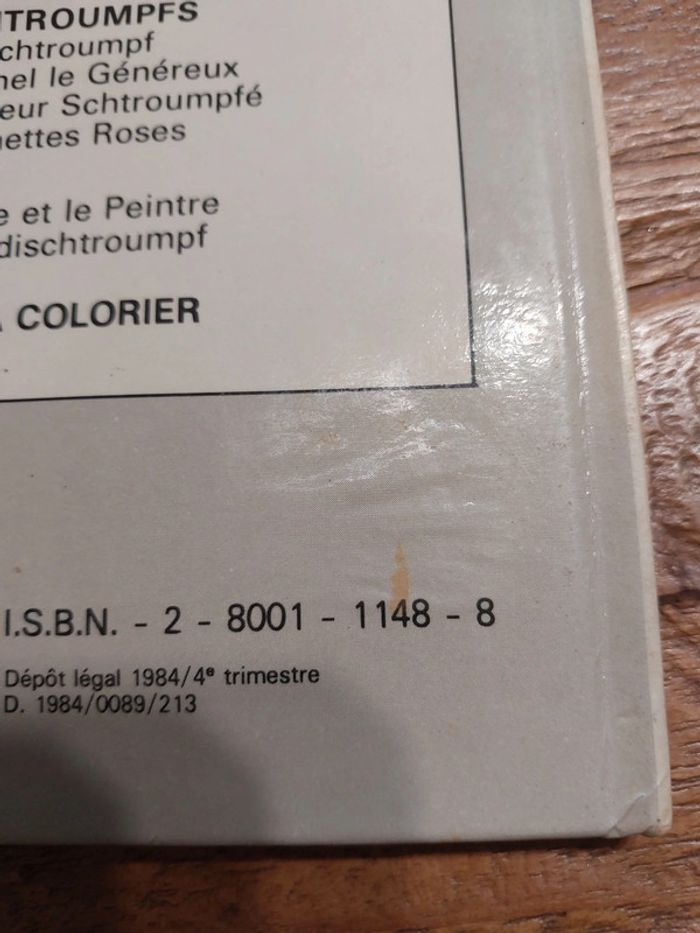 BD le bebe schtroumpf édition depuis 1984 - photo numéro 3