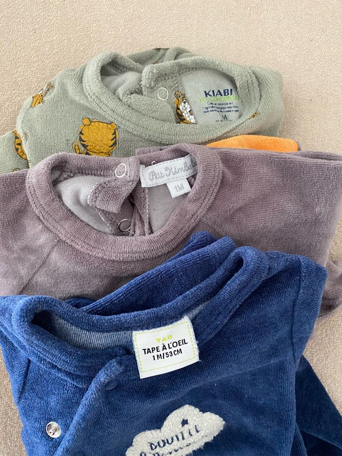 Lot 4 pyjamas velours - photo numéro 2