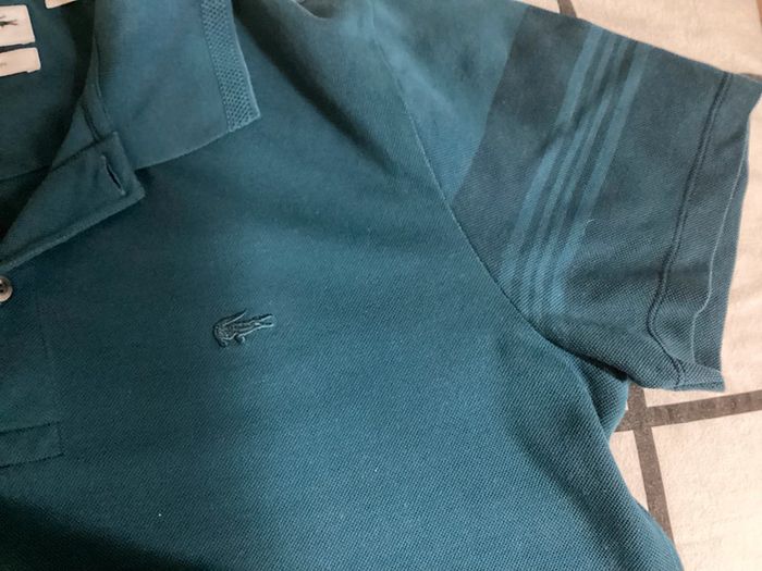 Polo Lacoste taille 4 = M ,bleu pétrole 100 % coton - photo numéro 9