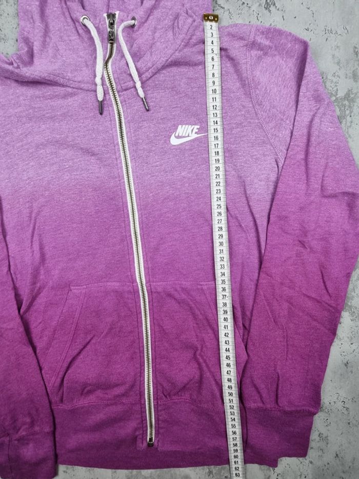 Gilet à capuche Nike zippé rose dégradé – Taille M Femme (mesures en photos) - photo numéro 9