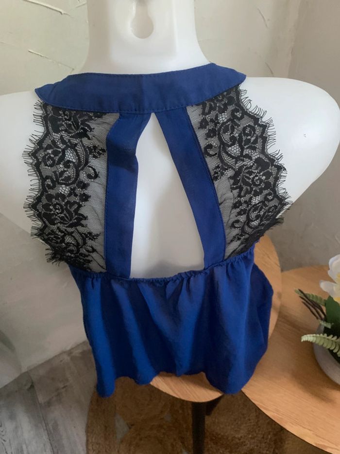 Blouse été transparente taille 38 dos dentelle - photo numéro 7