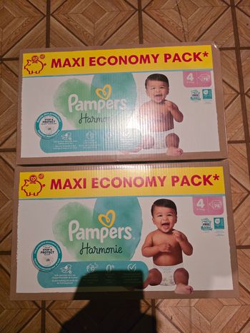 🌟 Pampers hamonie 2x78 couches Tailles 4 (9 - 14 kg) 🌟