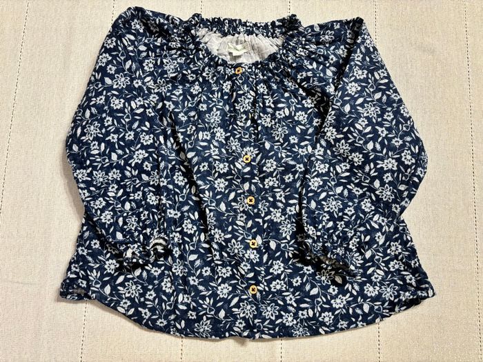 Vertbaudet × blouse à manches longues, 24 mois (86 cm) 💙