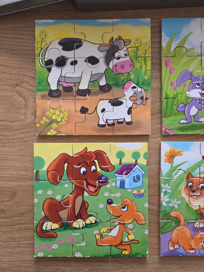 Puzzle bois 9 pièces animaux - photo numéro 2