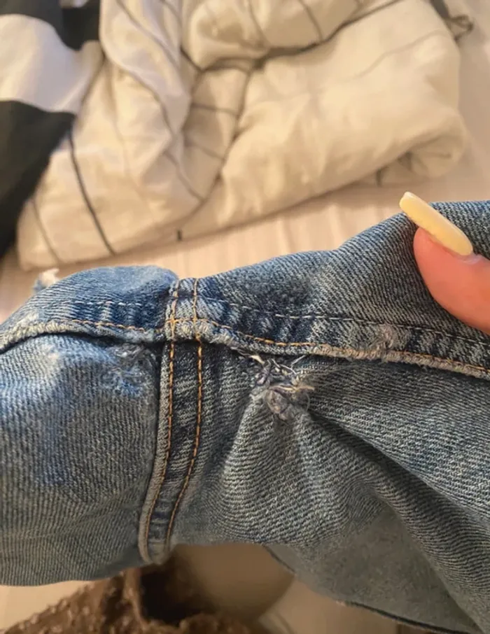 Short mi long bleu levi’s 501 XS 34 - photo numéro 4