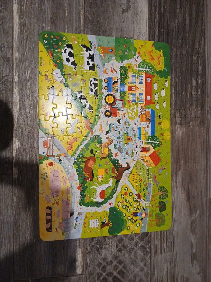 A la ferme livre et puzzle - photo numéro 2