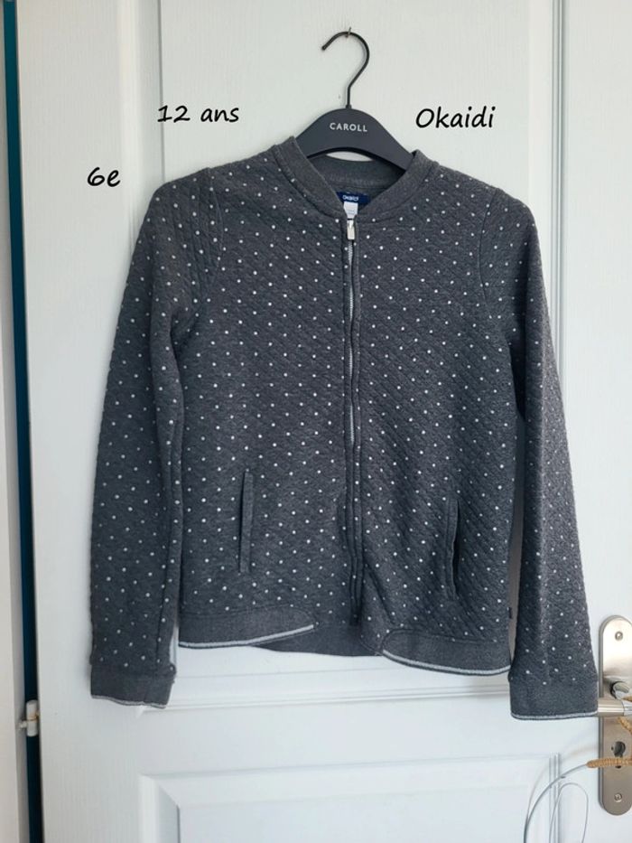 Gilet zippée Okaidi 12 ans