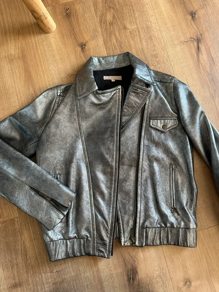 Perfecto Sandro argenté taille 36 - photo numéro 9