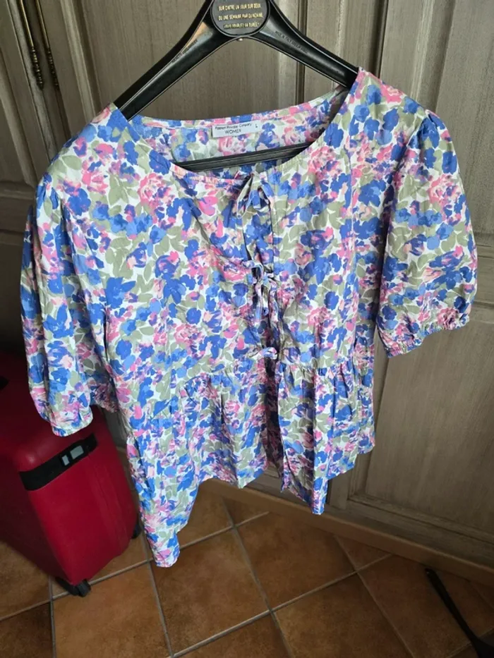 Blouse fleurie et colorée taille L fashion private company - photo numéro 5