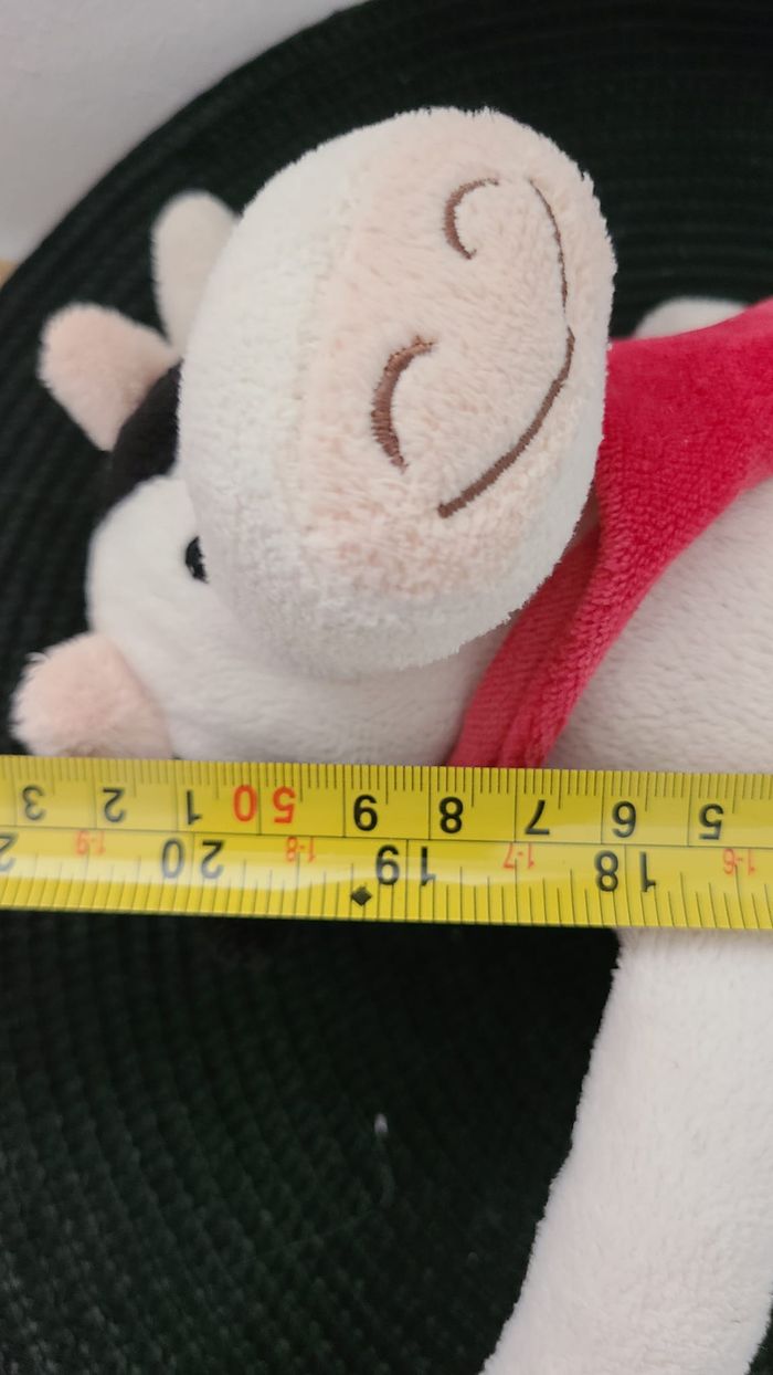 Vache CREDIT AGRICOLE CA TIWI doudou noir et blanc à longues jambes - photo numéro 4