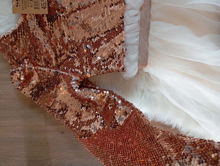 Tao 💖 neuf robe tape a l'oeil pour cérémonie mariage noel 8 ans - photo numéro 3