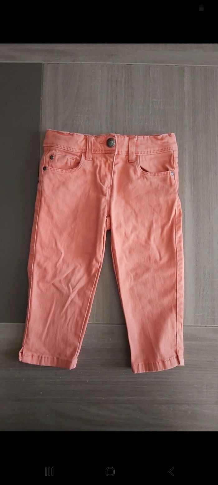 Pantalon 3/4 corail