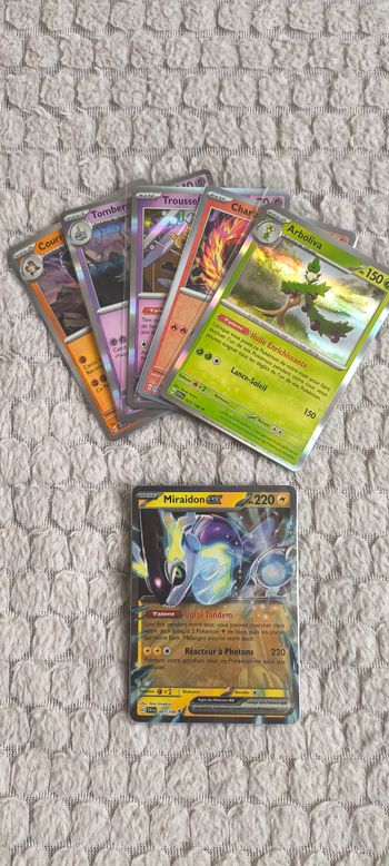 Lot de 6 cartes Pokémon Écarlate & Violet - Ex, Holos & Reverses