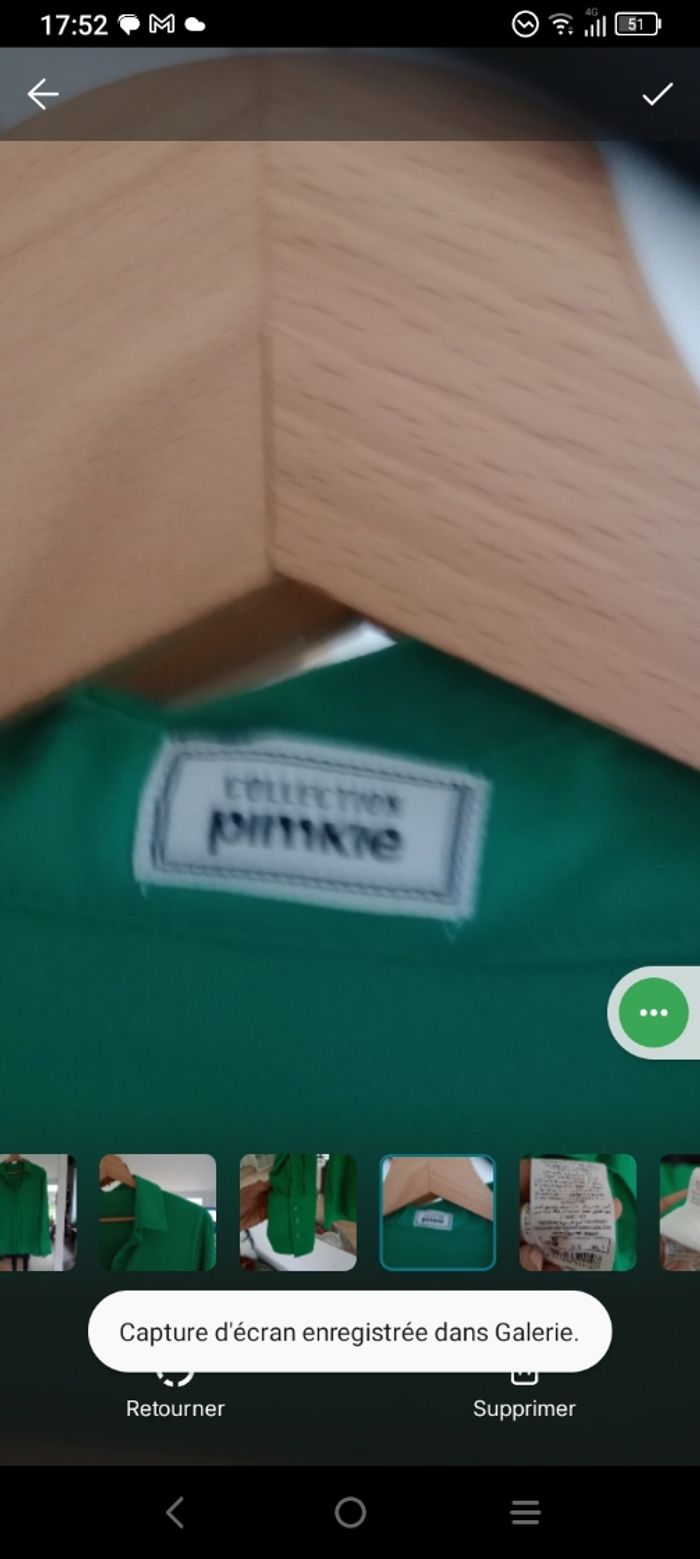 Chemise femme fluide s verte c77 - photo numéro 9