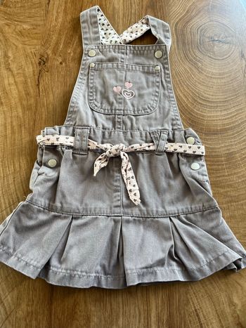 Robe jeans grise bébé fille