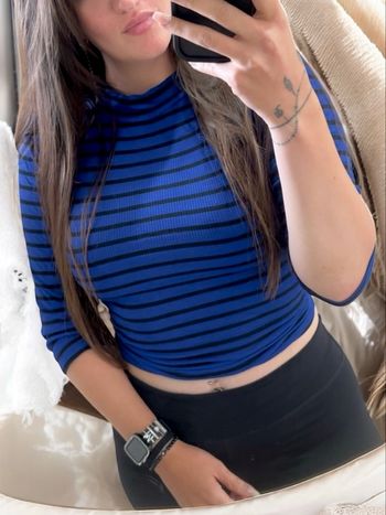 Haut rayer bleu - Taille L