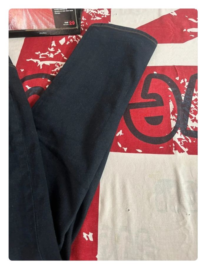 Jeans Lee style vintage bleu foncée taille 40  patte large - photo numéro 3