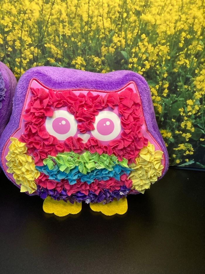 Lot de 2 créations déco en tissu coloré – papillon & monstre mignon - photo numéro 2