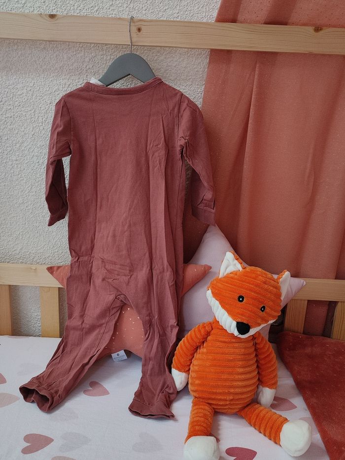 Lot pyjama Bambi - Vieux rose/rose pâle - 24 mois - Bon état - Disney/H&M - photo numéro 3